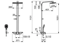 HANSAEMOTION, Rain shower faucet, 5865017182