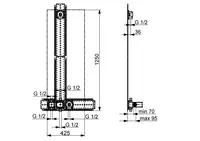 HANSAMATRIX, Body for shower faucet, 44860041