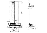 HANSAMATRIX, Body for shower faucet, 44860011