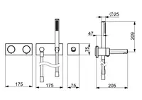 HANSADESIGNO Style, Cover part for bath and shower faucet, 44870121