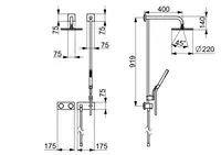 HANSALIVING, Piastra per miscelatore doccia, 44870073