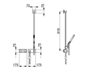 HANSALIVING, Fertigset für Brause-Batterie, 44870051