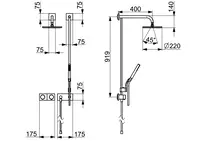 HANSALIVING, Fertigset für Brause-Batterie, 44870072