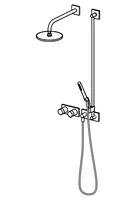 HANSALIVING, Fertigset für Brause-Batterie, 44870072