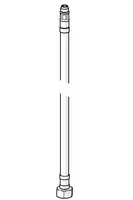 Flexibilní hadička, L=475, G3/8-M10x1 LH