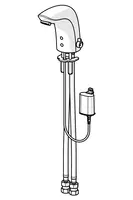 HANSAELECTRA, Robinetterie de lavabo, 6 V / 72 h, 64412211