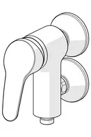 HANSAMIX, Shower faucet, 01760183