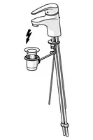 HANSAMEDICA, Umývadlová batéria, low pressure, 01131186