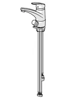 HANSAMIX, Kitchen faucet with dishwasher valve, 01152283