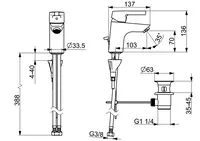 HANSAPALENO, Miscelatore lavabo, 56352203