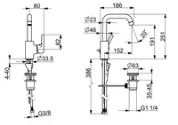 HANSAPALENO, Miscelatore lavabo, 56372203