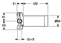 HANSA, Skryté přepínání, G1/2, DN15, 02950100