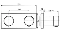 HANSALIVING, Cover part for bath and shower faucet, 44539583