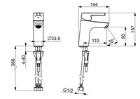 HANSAPALENO, Washbasin faucet, 564222030037