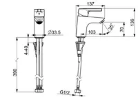 HANSAPALENO, Miscelatore lavabo, 563622030037