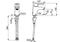 HANSAPALENO, Miscelatore lavabo, 56362203