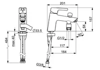 HANSAPALENO, Bath faucet, 56462203