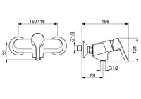 HANSAPALENO, Shower faucet, 56470113