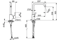 HANSAPALENO, Kitchen faucet, 565222030037