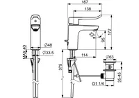 HANSACLINICA, Miscelatore lavabo, 45012186