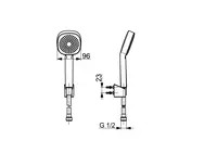 HANSABASICJET Style, Hand shower set, 44600113