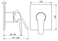 HANSAPOLO, Cover part for shower faucet, 50619193