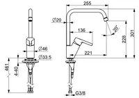 HANSAPALENO, Kitchen faucet, 56502203