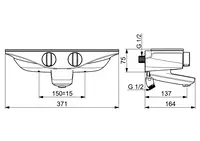 HANSAEMOTION, Bath and shower faucet, 5864217184