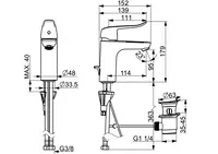 HANSACARE, Miscelatore lavabo, 46012206