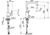 HANSAPALENO, Robinetterie évier plus valve lave-vaisselle, 56492203