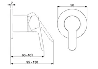 HANSAPRIMO, Cover part for shower faucet, 49999003