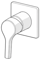 HANSAPALENO, Cover part for shower faucet, 50789003