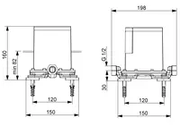 HANSAVARIO, UP-Rohbauset Bade- und Brausearmatur, 53280100