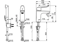 HANSACARE, Miscelatore lavabo, 46282206