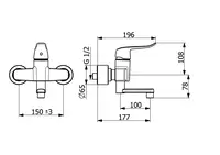 HANSACLINICA, Waschtischbatterie, 01526283