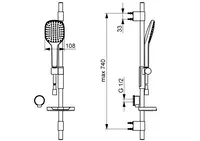 HANSAACTIVEJET Style, Sprchová súprava, 843702100037