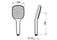 HANSAACTIVEJET Style, Hand shower, 843102000037