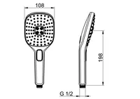 HANSAACTIVEJET Style, Hand shower, 84330200