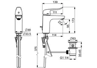 HANSACLINICA, Waschtischbatterie, 45012183