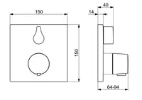 HANSALIVING, Fertigset für Brause-Batterie, 81139562