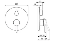 HANSADESIGNO, Cover part for bath and shower faucet, 81119583