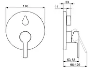 HANSARONDA, Cover part for bath and shower faucet, 83843573