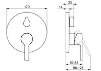 HANSARONDA, Cover part for bath and shower faucet, 83849573