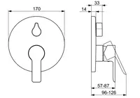 HANSALIGNA, Cover part for bath and shower faucet, 83853503