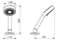 HANSABASICJET, Hand shower set, 04099140