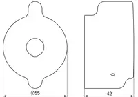 HANSACLINICA, Handle, 38°C-70°C, 59914169