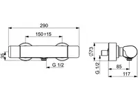 HANSACARE, Shower faucet, 08707100