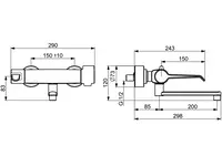 HANSACLINICA, Miscelatore lavabo, 08805202