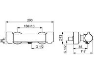 HANSACLINICA, Shower faucet, 08806200