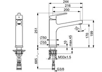 HANSARONDA, Kitchen faucet, 55392273